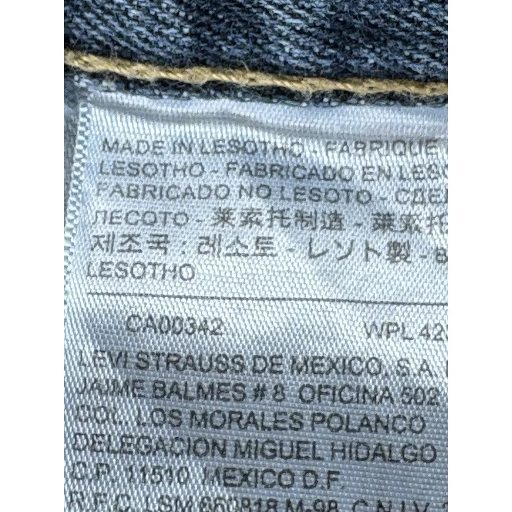 Levis 559 Jeans Mens 36x31* Blue Relaxed Straight Workwear Loose Soft Distressed